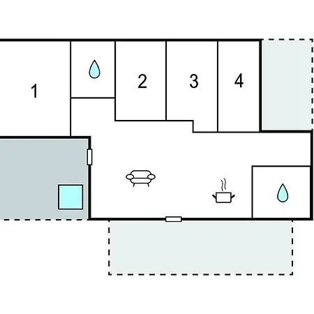 4 Bedroom Amazing In Сasa de vacaciones Glesborg