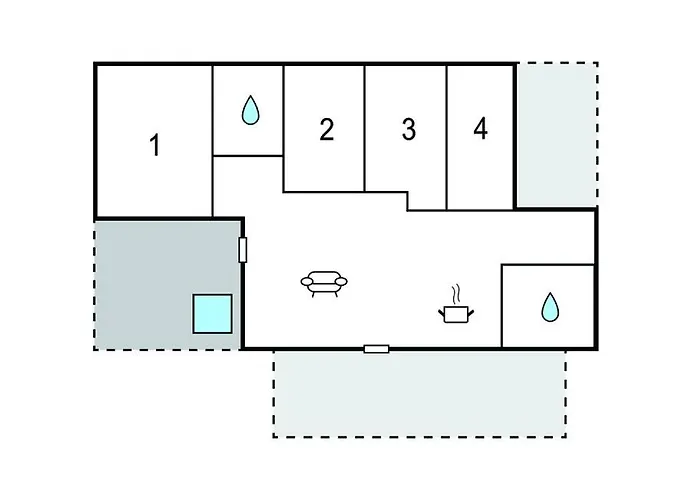 4 Bedroom Amazing In Hébergement de vacances Glesborg